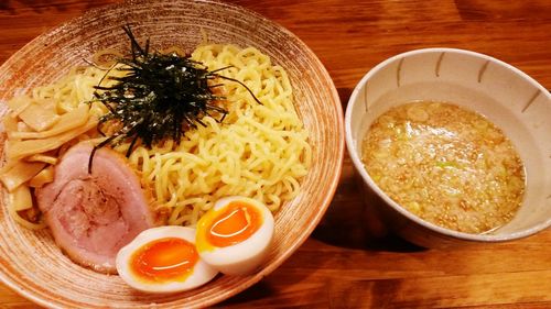 Close-up of served food