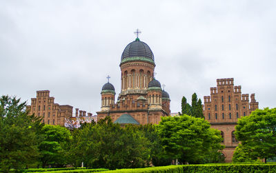 Low angle view of building against sky