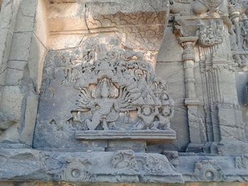 Close-up of sculpture