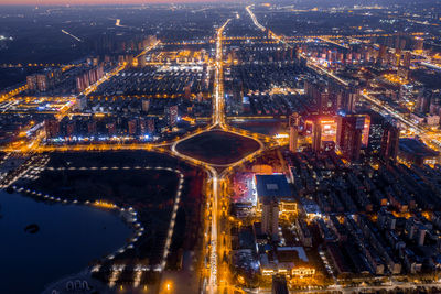 Urban landscape of jiaozuo city, henan province, china