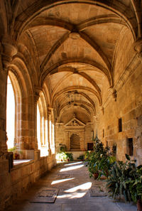 Corridor of historic building