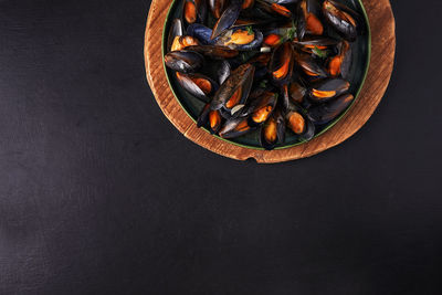 High angle view of christmas decorations