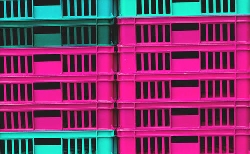 Full frame shot of multi colored building