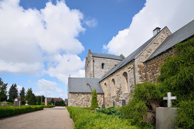 Panoramic view of historic building against sky