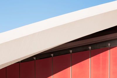 Low angle view of building against clear sky