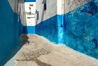 Narrow alley amidst buildings