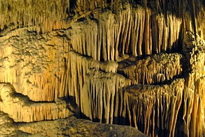 Rock formation in cave