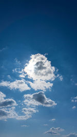 Low angle view of clouds in sky