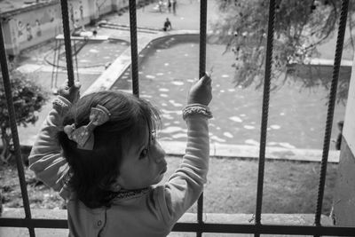 Portrait of a girl looking away