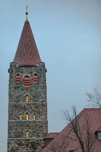 Low angle view of building against sky