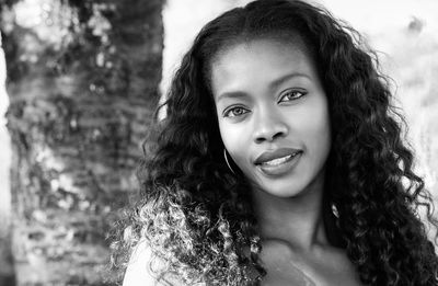 Portrait of smiling woman