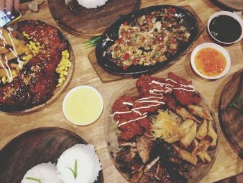 Close-up of served food