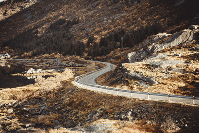 Access road to the town of the cod drying rooms