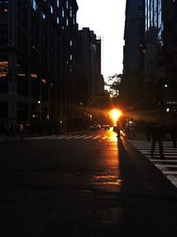 City street at night