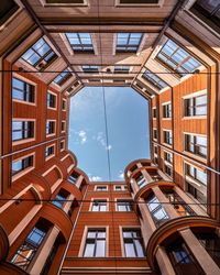 Low angle view of buildings against sky