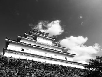 Low angle view of building against sky