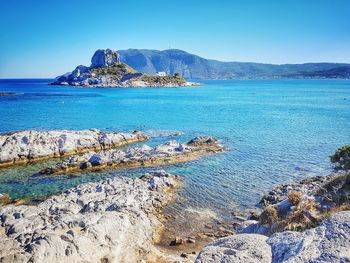 Scenic view of sea against sky