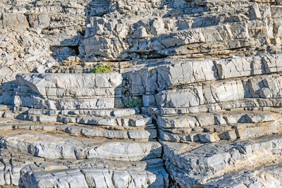 Coastal cliffs and rock surfaces in nature