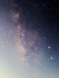 Low angle view of starry sky