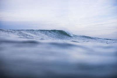 Waves and surf in basque spain