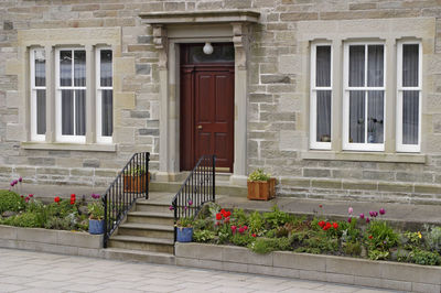 Entrance of building