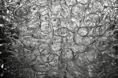 Full frame shot of bubbles in water