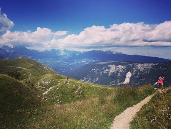 Panoramic view of landscape against sky