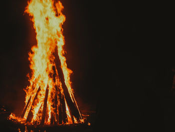Bonfire at night