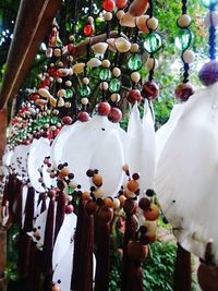 Close-up of christmas decorations