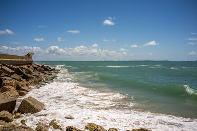 Scenic view of sea against sky