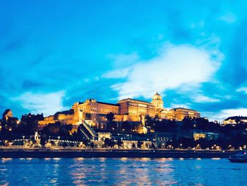 Buildings in city at waterfront
