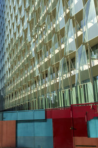 Full frame shot of modern glass building