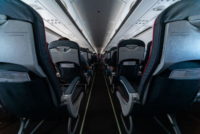 Interior of train