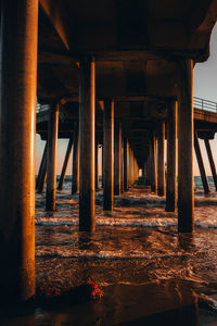 Interior of pier