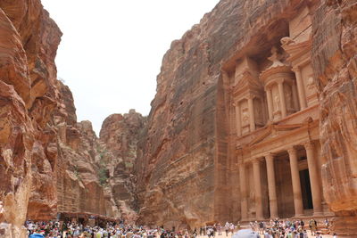 Tourists in a temple