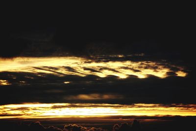 Scenic view of sky during sunset