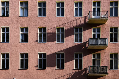 Full frame shot of building with windows