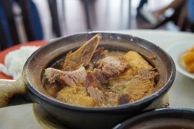 Close-up of food in container