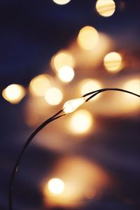 Defocused image of illuminated lights