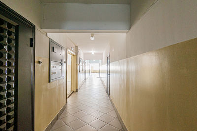 Empty corridor of building