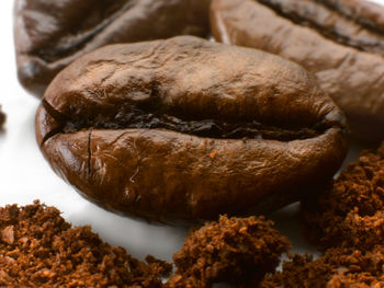 Close-up of chocolate cake in plate