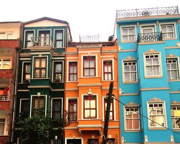 Low angle view of buildings against sky