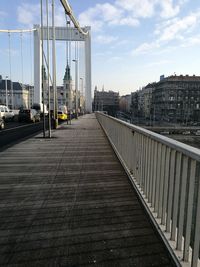 View of suspension bridge