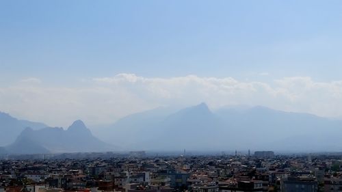 High angle view of cityscape