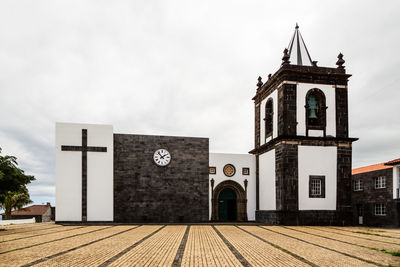 Low angle view of church against sky