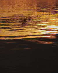 Full frame shot of sea during sunset