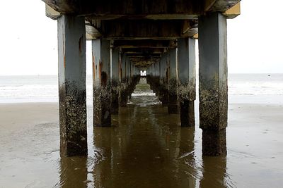 Pier on sea