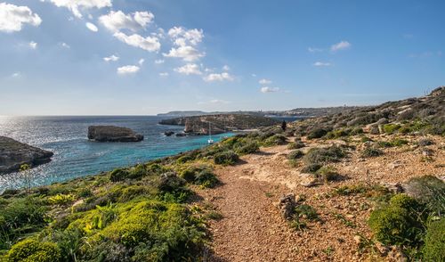 Scenic view of sea against sky