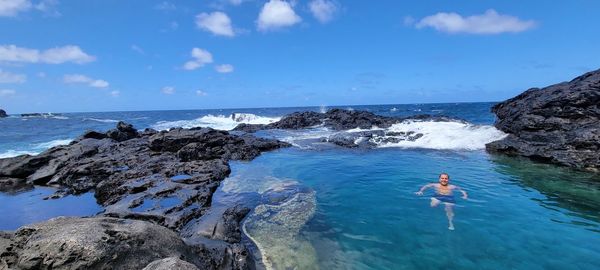 Ocean blue pool 