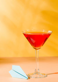 Close-up of drink on table